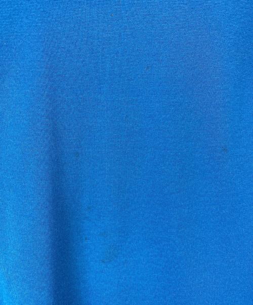 Yves Saint Laurent（イヴサンローラン）Yves Saint Laurent (イヴサンローラン) 半袖ニットワンピース ブルー サイズ:Lの古着・服飾アイテム