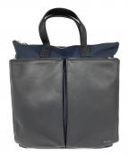 PAUL SMITHポールスミス）の古着「ナイロンブライトストライプトリム ヘルメットバッグ」｜ネイビー