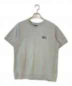 stussyステューシー）の古着「バックプリントロゴTシャツ」｜グレー
