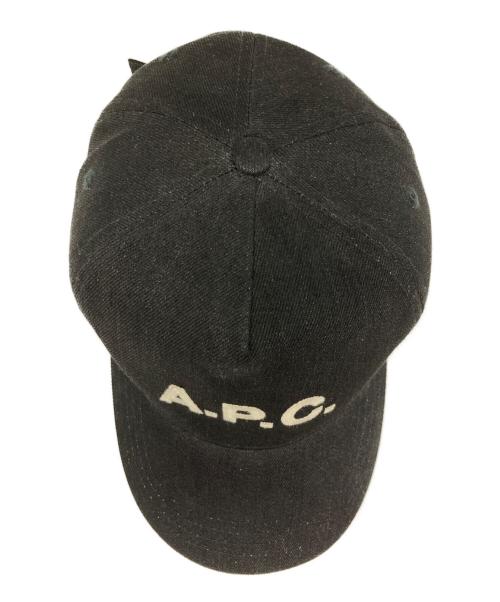 A.P.C.（アーペーセー）A.P.C. (アーペーセー) ロゴキャップ ブラック サイズ:58の古着・服飾アイテム
