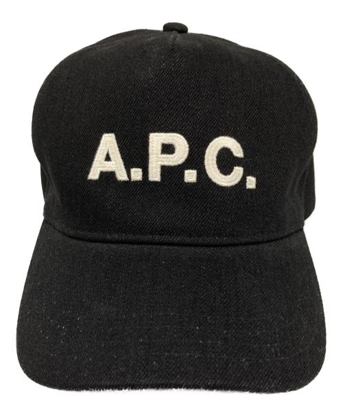 A.P.C.（アーペーセー）A.P.C. (アーペーセー) ロゴキャップ ブラック サイズ:58の古着・服飾アイテム