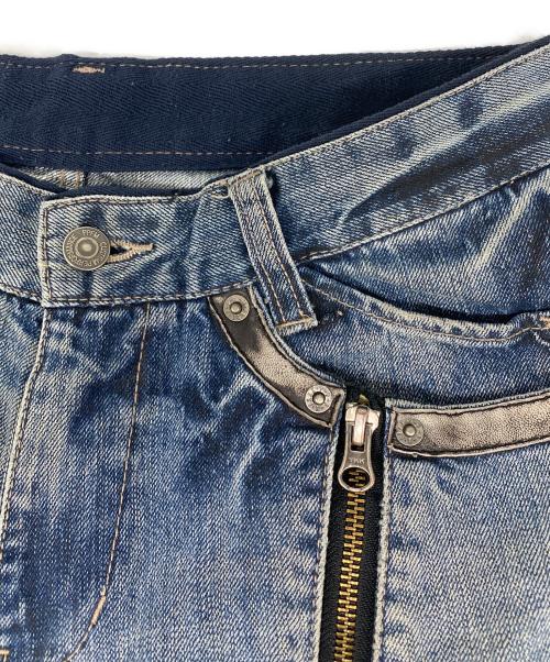 PPFM（ピーピーエフエム）PPFM (ピーピーエフエム) ジップギミックデニムパンツ インディゴ サイズ:なしの古着・服飾アイテム