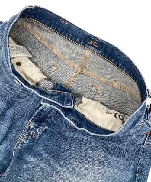 POLO RALPH LAUREN（ポロ・ラルフローレン）POLO RALPH LAUREN (ポロ・ラルフローレン) THE SULLIVAN SLIM ダメージデニムパンツ インディゴ サイズ:Ｗ30の古着・服飾アイテム