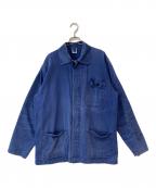 VINTAGE MILITARYヴィンテージ ミリタリー）の古着「フレンチワークジャケット」｜ブルー