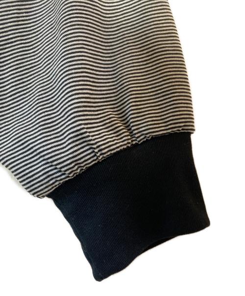 FreshService（フレッシュサービス）FreshService (フレッシュサービス) 26SS MICRO BORDER L/S TEE ブラック×ホワイト サイズ:Lの古着・服飾アイテム