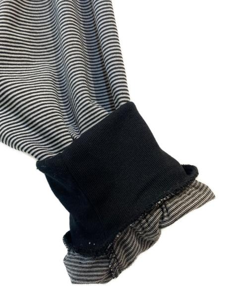 FreshService（フレッシュサービス）FreshService (フレッシュサービス) 26SS MICRO BORDER L/S TEE ブラック×ホワイト サイズ:Lの古着・服飾アイテム