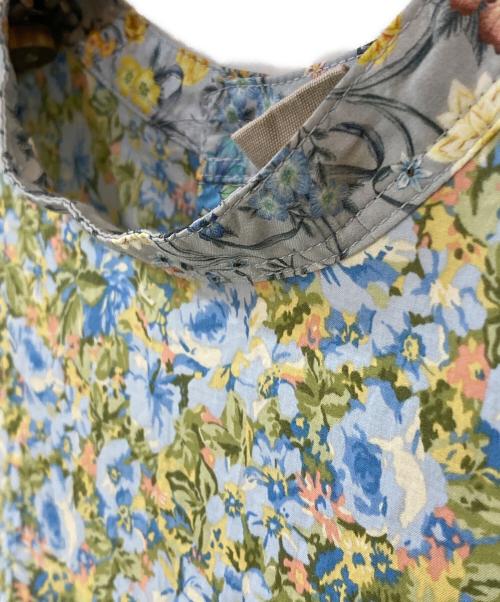 TSUHARU by samansa Mos2（ツハル バイ サマンサモスモス）TSUHARU by samansa Mos2 (ツハル バイ サマンサモスモス) LIBERTY FABRICS パッチワーク切替ワンピース ブルー サイズ:Freeの古着・服飾アイテム