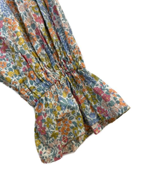 TSUHARU by samansa Mos2（ツハル バイ サマンサモスモス）TSUHARU by samansa Mos2 (ツハル バイ サマンサモスモス) LIBERTY FABRICS パッチワーク切替ワンピース ブルー サイズ:Freeの古着・服飾アイテム