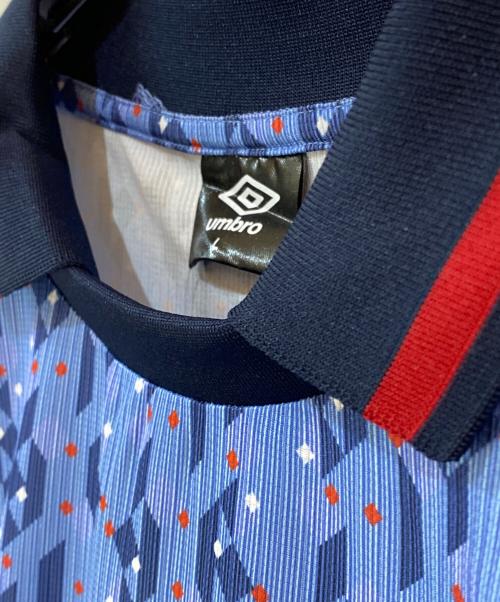 UMBRO（アンブロ）UMBRO (アンブロ) スキッパーポロシャツ ブルー サイズ:Lの古着・服飾アイテム