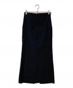 MADISON BLUEマディソンブルー）の古着「HEM FLARE MAXI SKIRT」｜ブラック