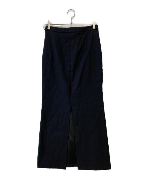 MADISON BLUE（マディソンブルー）MADISON BLUE (マディソンブルー) HEM FLARE MAXI SKIRT ブラック サイズ:Mの古着・服飾アイテム