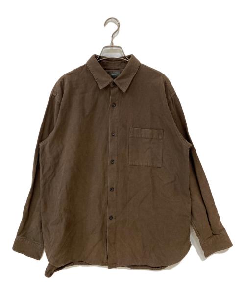 wirrow（ウィロウ）wirrow (ウィロウ) レギュラーカラーシャツ ブラウン サイズ: 2の古着・服飾アイテム