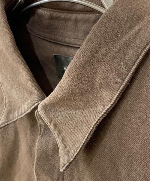 wirrow（ウィロウ）wirrow (ウィロウ) レギュラーカラーシャツ ブラウン サイズ: 2の古着・服飾アイテム