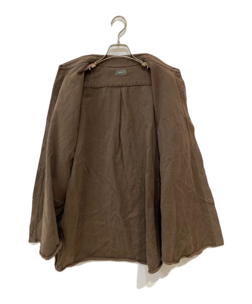 wirrow（ウィロウ）wirrow (ウィロウ) レギュラーカラーシャツ ブラウン サイズ: 2の古着・服飾アイテム