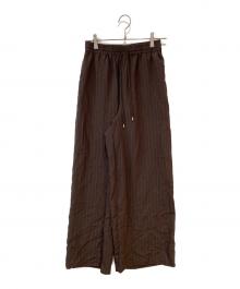 JOURNAL STANDARD relume（ジャーナルスタンダード レリューム）の古着「N/Rダブルストライプパンツ」｜ブラウン