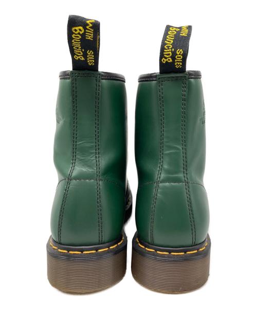 Dr.Martens（ドクターマーチン）Dr.Martens (ドクターマーチン) 1460 8EYE スムースレザー ブーツ グリーン サイズ:UK8の古着・服飾アイテム
