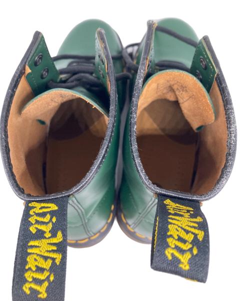 Dr.Martens（ドクターマーチン）Dr.Martens (ドクターマーチン) 1460 8EYE スムースレザー ブーツ グリーン サイズ:UK8の古着・服飾アイテム