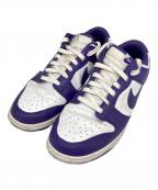 NIKEナイキ）の古着「DUNK LOW RETRO ローカットスニーカー」｜WHITE/COURT PURPLE