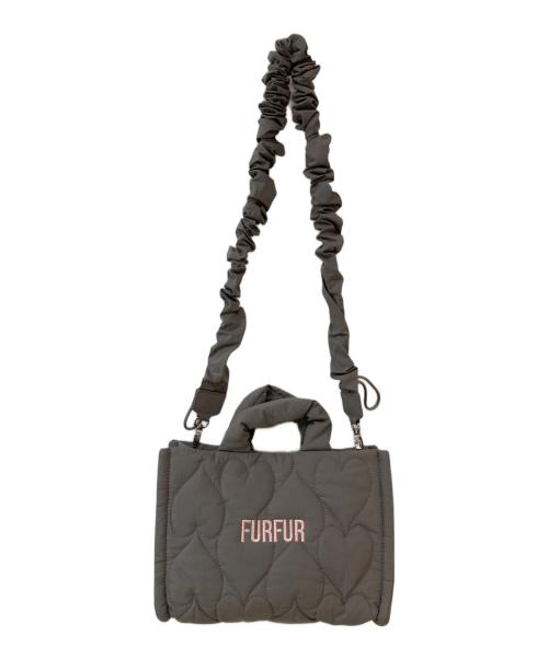 furfur（ファーファー）furfur (ファーファー) ハートキルティングバッグ グレーの古着・服飾アイテム