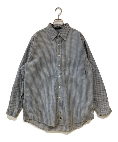 Timberland（ティンバーランド）Timberland (ティンバーランド) WEATHERED POPLIN ボタンダウンシャツ グレー サイズ:Lの古着・服飾アイテム