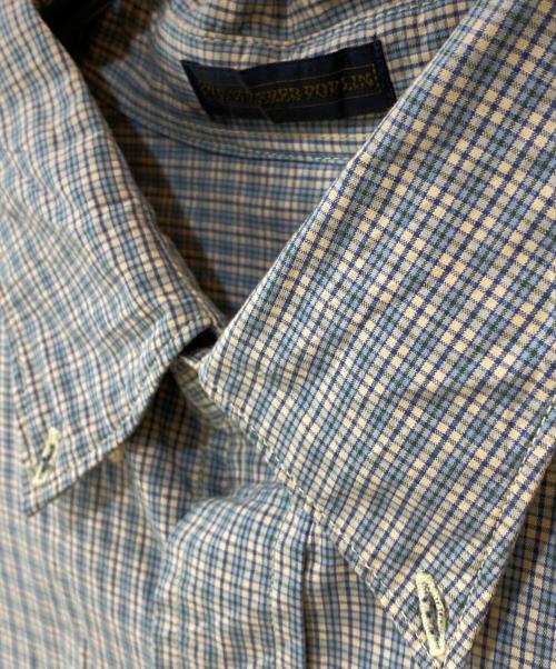 Timberland（ティンバーランド）Timberland (ティンバーランド) WEATHERED POPLIN ボタンダウンシャツ グレー サイズ:Lの古着・服飾アイテム
