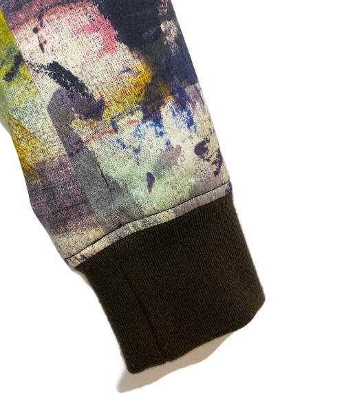 PS Paul Smith（ＰＳポールスミス）PS Paul Smith (ＰＳポールスミス) ペイント柄 BACKING CLOTH PRINT MA-1 ジャケット マルチカラー サイズ:Lの古着・服飾アイテム