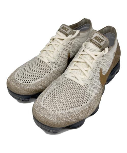 NIKE（ナイキ）NIKE (ナイキ) NIKE ID Air VaporMax ローカットスニーカー ホワイト×ベージュ サイズ:28cmの古着・服飾アイテム