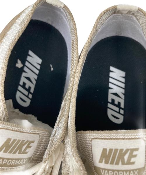 NIKE（ナイキ）NIKE (ナイキ) NIKE ID Air VaporMax ローカットスニーカー ホワイト×ベージュ サイズ:28cmの古着・服飾アイテム