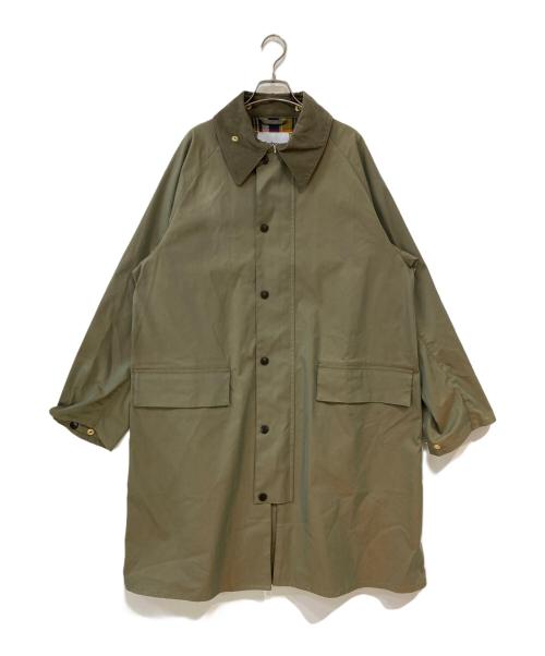 Barbour（バブアー）Barbour (バブアー) EDIFICE (エディフィス) 別注 OS BURGHLEY ステンカラーコート タマムシ サイズ:40の古着・服飾アイテム
