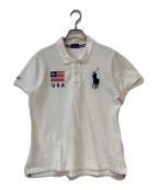 POLO RALPH LAURENポロ・ラルフローレン）の古着「ビッグポニー刺繍ポロシャツ」｜ホワイト