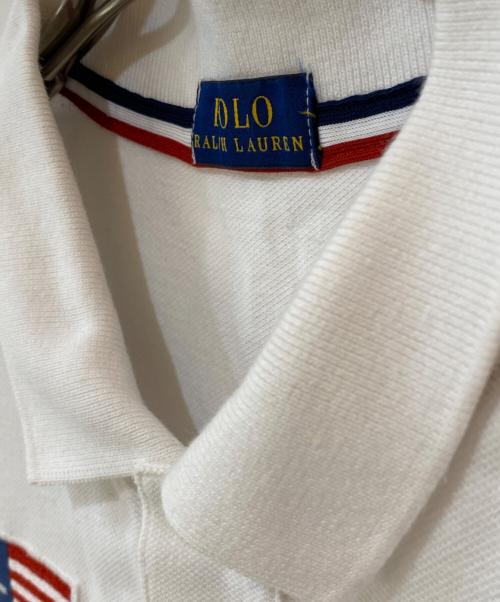 POLO RALPH LAUREN（ポロ・ラルフローレン）POLO RALPH LAUREN (ポロ・ラルフローレン) ビッグポニー刺繍ポロシャツ ホワイト サイズ:無の古着・服飾アイテム