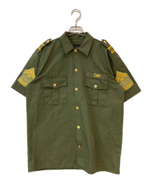 CAVI（キャビィ）CAVI (キャビィ) ミリタリーシャツ グリーン サイズ:Lの古着・服飾アイテム