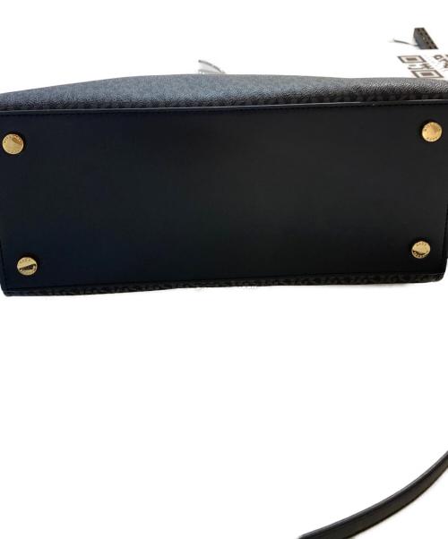 MICHAEL KORS（マイケルコース）MICHAEL KORS (マイケルコース) HAMILTON サッチェルバッグミディアム - MKシグネチャー ブラックの古着・服飾アイテム