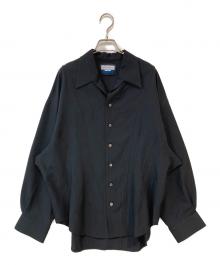 MAISON SPECIAL（メゾンスペシャル）の古着「Radial Darts Prime-Over Open Collar Shirt」｜ブラック