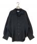 MAISON SPECIAL（メゾンスペシャル）の古着「Radial Darts Prime-Over Open Collar Shirt」｜ブラック