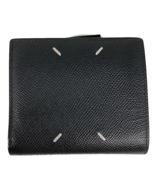 Maison Margiela（メゾンマルジェラ）Maison Margiela (メゾンマルジェラ) 4ステッチ フリップフラップウォレット ブラックの古着・服飾アイテム