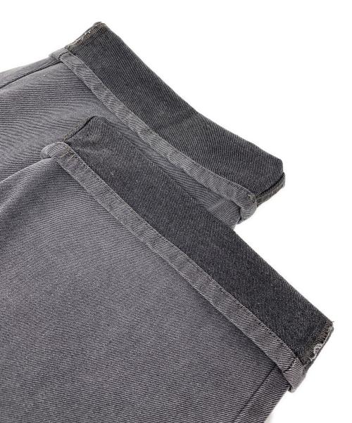 scuffers（スカッファー）scuffers (スカッファー) スター刺繍ワイドデニムパンツ グレー サイズ:40の古着・服飾アイテム