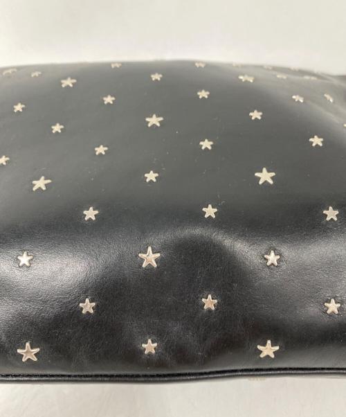 JIMMY CHOO（ジミーチュウ）JIMMY CHOO (ジミーチュウ) DEREK YSN スタークラッチバッグ ブラック×シルバー サイズ:なしの古着・服飾アイテム