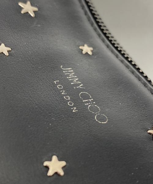 JIMMY CHOO（ジミーチュウ）JIMMY CHOO (ジミーチュウ) DEREK YSN スタークラッチバッグ ブラック×シルバー サイズ:なしの古着・服飾アイテム