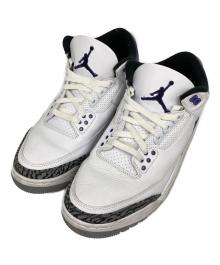 NIKE（ナイキ）の古着「AIR JORDAN 3 RETRO ハイカットスニーカー」｜WHITE/BLACK-DARK IRI