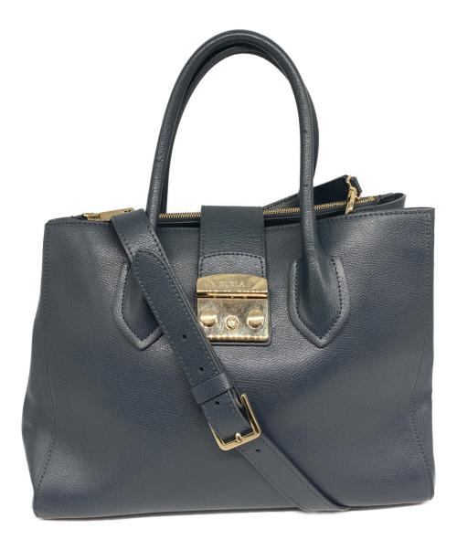 FURLA（フルラ）FURLA (フルラ) Metropolis 2WAYショルダーバッグ グレーの古着・服飾アイテム