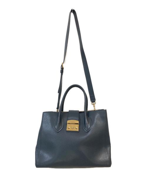 FURLA（フルラ）FURLA (フルラ) Metropolis 2WAYショルダーバッグ グレーの古着・服飾アイテム