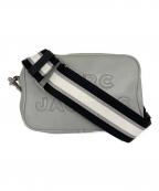 MARC JACOBSマークジェイコブス）の古着「FLASH LEATHER CROSS BODY バッグ」｜グレー