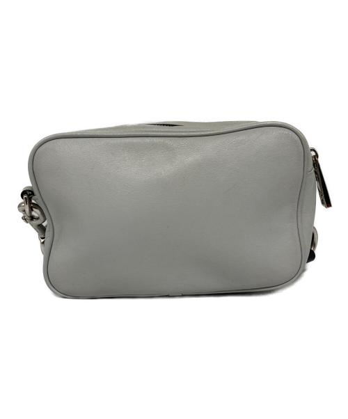 MARC JACOBS（マークジェイコブス）MARC JACOBS (マークジェイコブス) FLASH LEATHER CROSS BODY バッグ グレーの古着・服飾アイテム