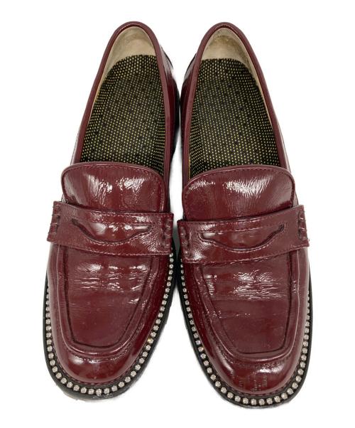 JIMMY CHOO（ジミーチュウ）JIMMY CHOO (ジミーチュウ) DEANNA 30 ローファー バーガンディー サイズ: 39の古着・服飾アイテム