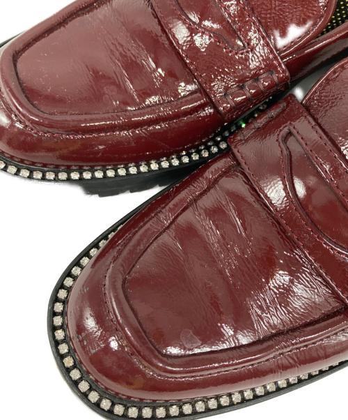 JIMMY CHOO（ジミーチュウ）JIMMY CHOO (ジミーチュウ) DEANNA 30 ローファー バーガンディー サイズ: 39の古着・服飾アイテム