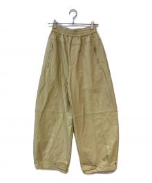 PRANK PROJECT（プランクプロジェクト）の古着「Faux Leather Jogger Pants」｜ベージュ