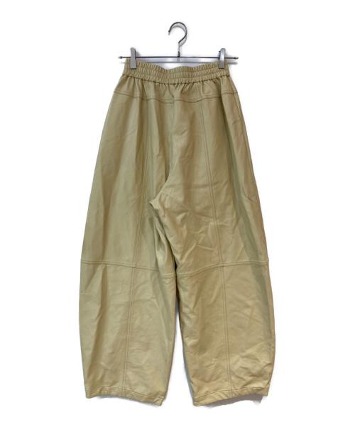 PRANK PROJECT（プランクプロジェクト）PRANK PROJECT (プランクプロジェクト) Faux Leather Jogger Pants ベージュ サイズ: 38の古着・服飾アイテム