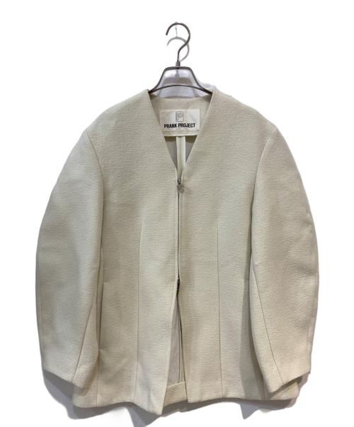 PRANK PROJECT（プランクプロジェクト）PRANK PROJECT (プランクプロジェクト) Cocoon Sleeve Zip Top アイボリー サイズ: Freeの古着・服飾アイテム