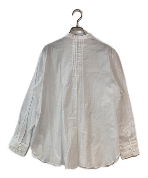 SLOW（スロウ）SLOW (スロウ) コットンローン バンドカラー ブラウス ホワイト サイズ:40 未使用品の古着・服飾アイテム